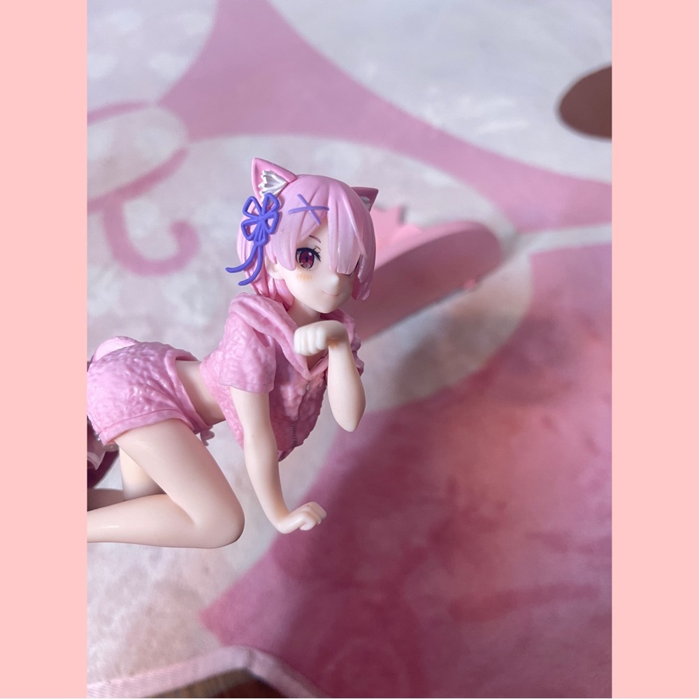 Re:Zero Desktop Cute Ram Cat Roomwear Ver. Figure anime